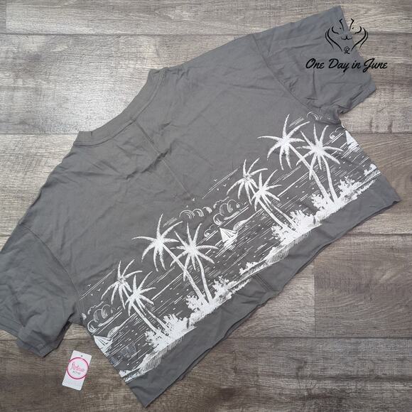 Flirtitude Crop Short Sleeve Tee Shirt Size XXL - Picture 5 of 5